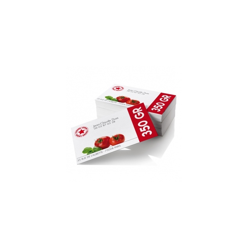 350 gr - Recto BIKOM Cartes de visite