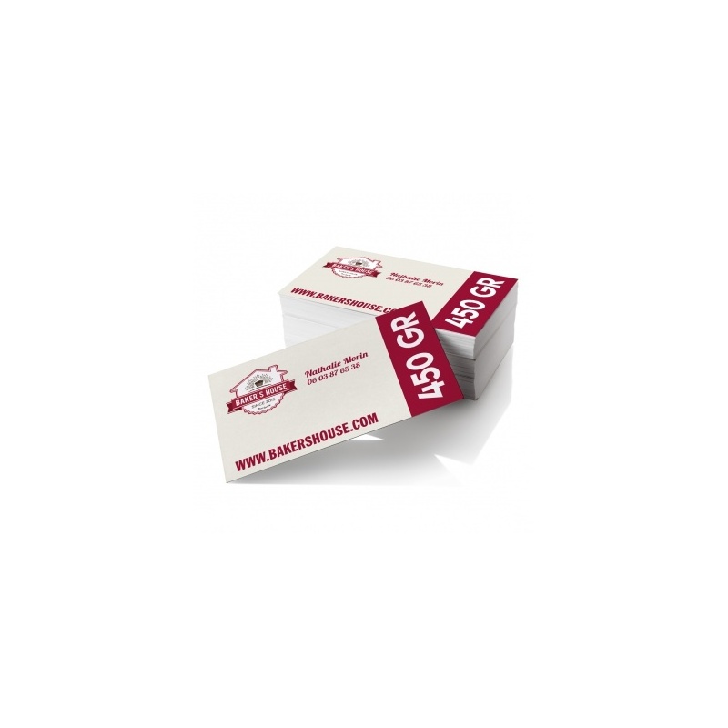 450 gr - Recto Verso BIKOM Cartes de visite