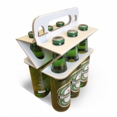 Porte bouteille en carton éco