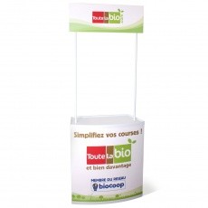 fabricant_plv_Comptoir stand de démonstration en pvc