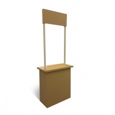 BIKOM Stand dégustation sur-mesure en carton