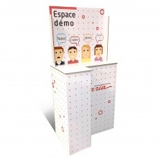 Comptoir en carton sur mesure