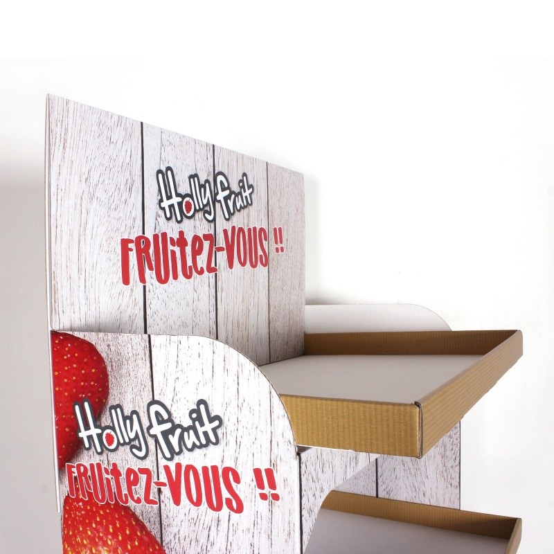 Display en carton 5 étagères BIKOM Accueil