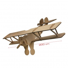 Avion en carton géant