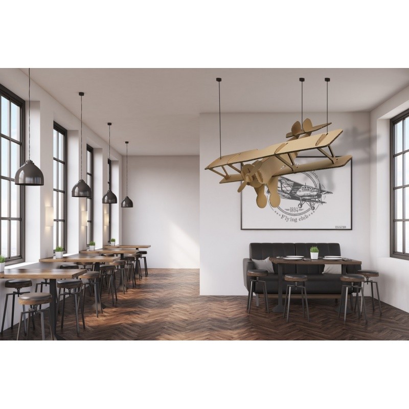 mobilier-en-carton-Avion en carton géant