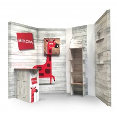 Stand en carton 100% recyclable