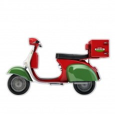 Silhouette de scooter pour décoration