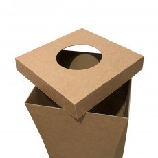 Poubelle en carton recyclé 100L, personnalisable
