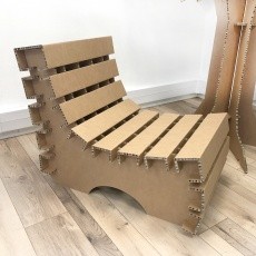 Fauteuil en carton design et original
