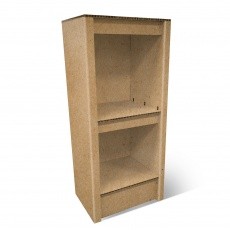 Demi colonne en carton étagère