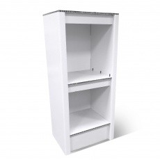 Demi colonne en carton étagère