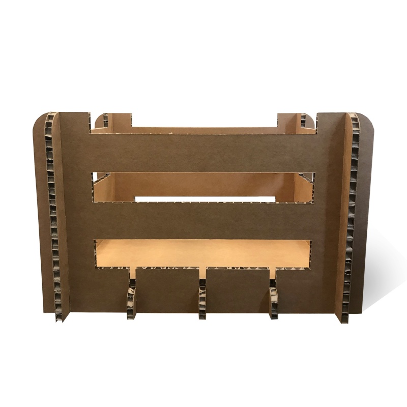 mobilier-en-carton-Cagette en Carton Alvéolaire