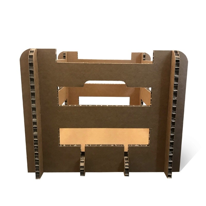 mobilier-en-carton-Cagette en Carton Alvéolaire