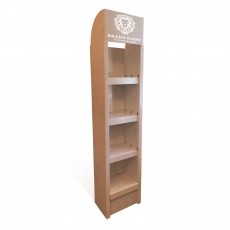 fabricant_plv_Colonne en carton - 4 étagères - Meubles PLV