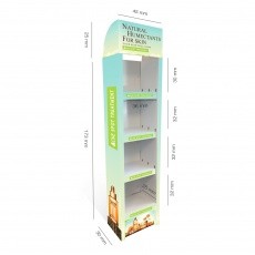 Colonne en carton - 4 étagères - Meubles PLV