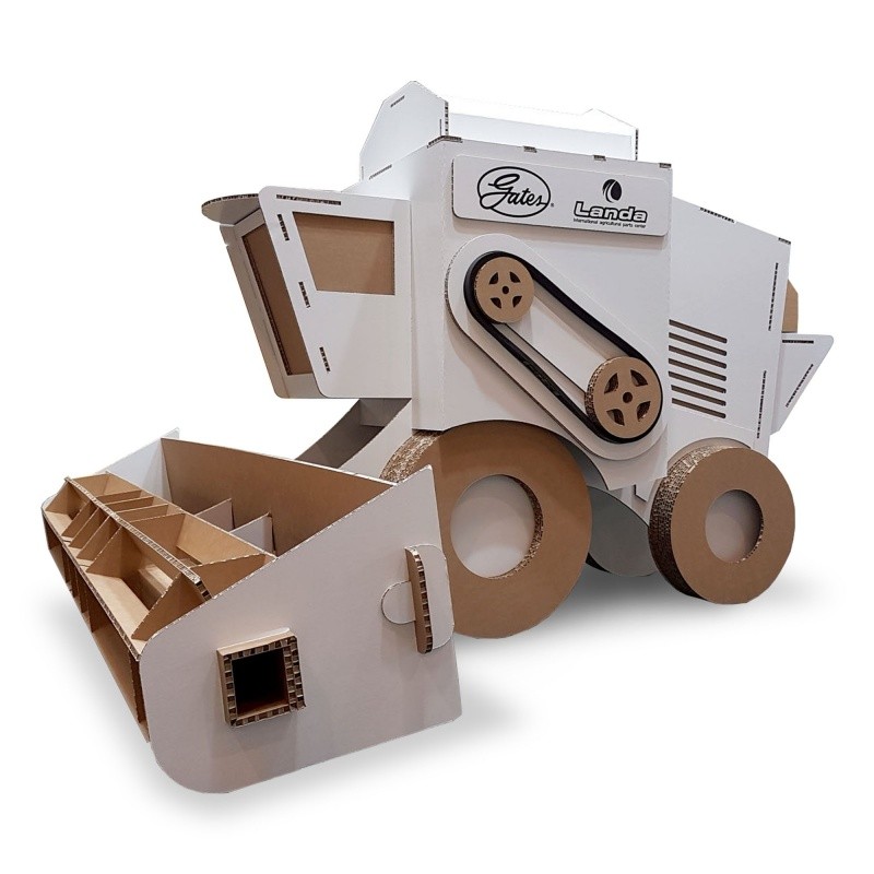 Moissonneuse-batteuse en carton Taille réelle BIKOM Décorations en carton