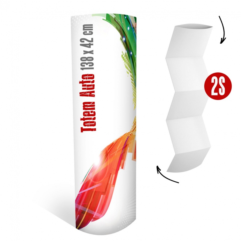 Totem auto 138 x 42 cm BIKOM Totem carton automatique