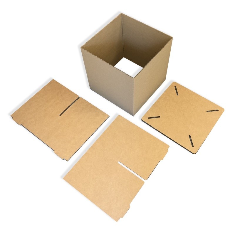 mobilier-en-carton-Pouf en carton recyclé