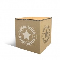 Pouf en carton recyclé