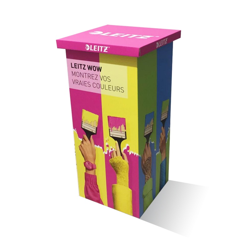 fabricant_plv_Mange debout en carton L.50 x l.50 x H.100 cm