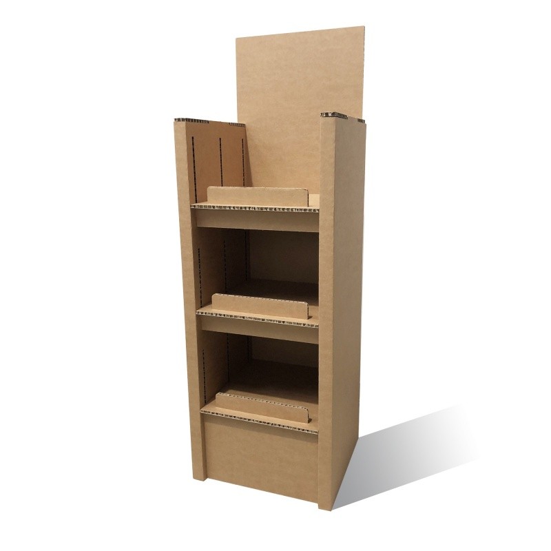 fabricant_plv_Meuble range-bouteilles vertical en carton