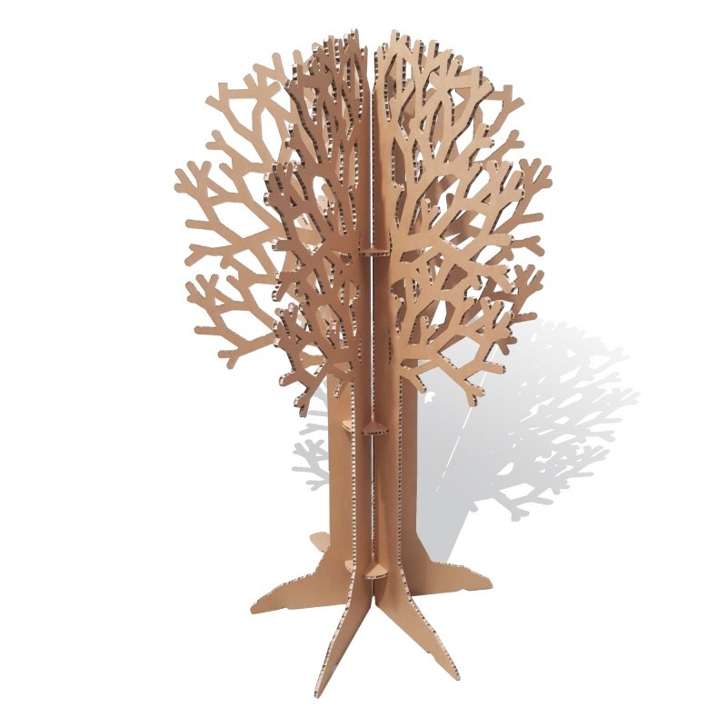 BIKOM Arbre en carton H. 160 cm