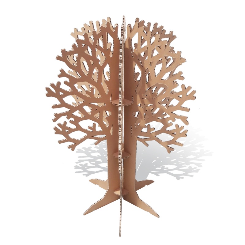 BIKOM Arbre en carton H. 160 cm