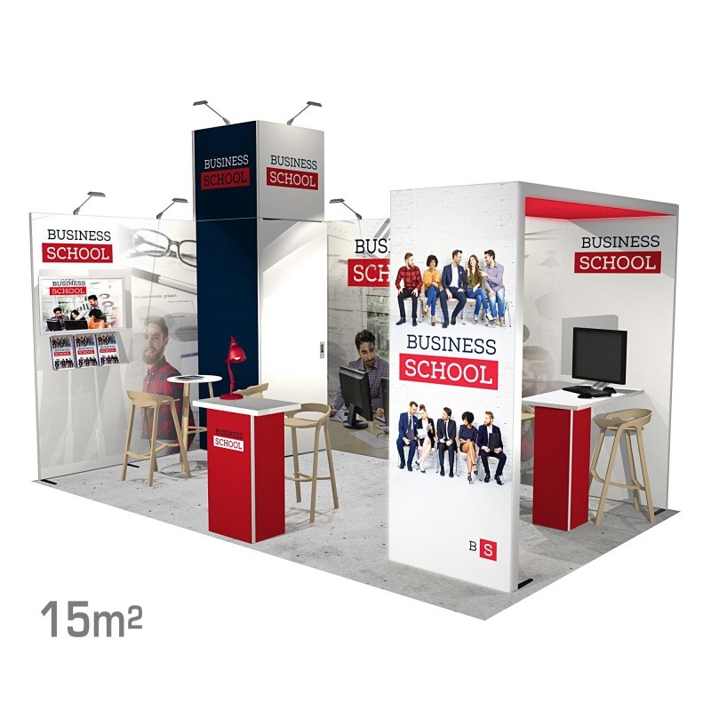 BIKOM Stand modulaire 15m2 Panoramic H-Line