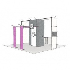 Stand modulaire 36m2 Panoramic H-Line