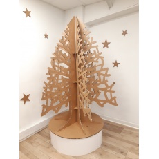 Sapin de Noël en carton à branches BIKOM Arbre en carton