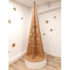 Sapin de Noël en carton modèle Design BIKOM Arbre en carton