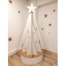 Sapin de Noël en carton modèle Mural BIKOM Arbre en carton