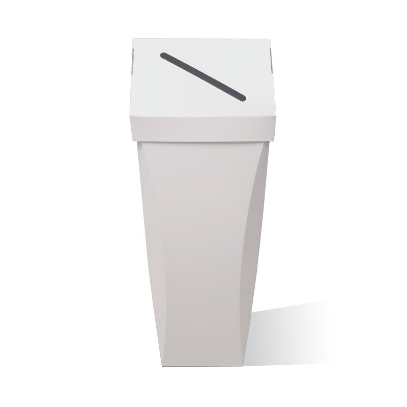 fabricant_plv_Poubelle en carton 65L Personnalisable couvercle amovible