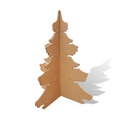 Mini Sapin de Noël en carton modèle Touffu BIKOM Arbre en carton