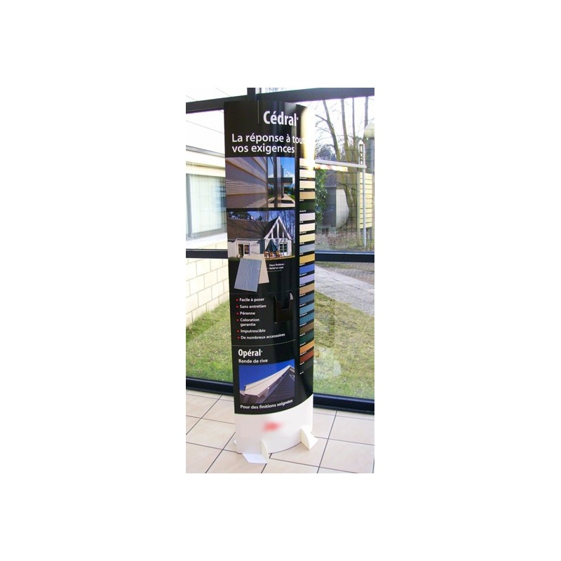 BIKOM Totem en carton urne 60x190 cm