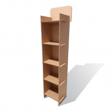 fabricant_plv_Meuble étagères en carton alvéolaire personnalisable