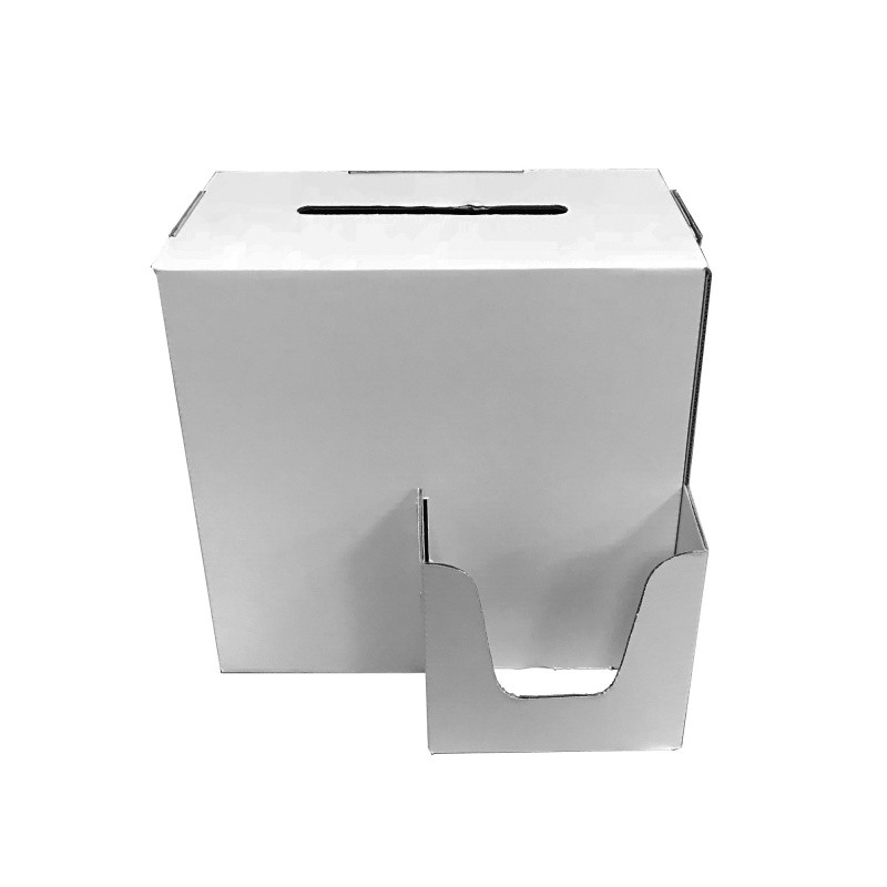 Urne à coupons personnalisable BIKOM Urne en carton blanche ou kraft