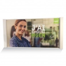 Mur d’images en carton alvéolaire