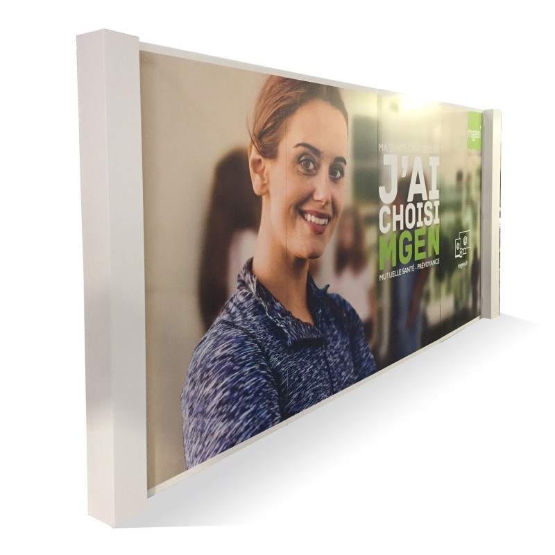 mobilier-en-carton-Mur d’images en carton alvéolaire