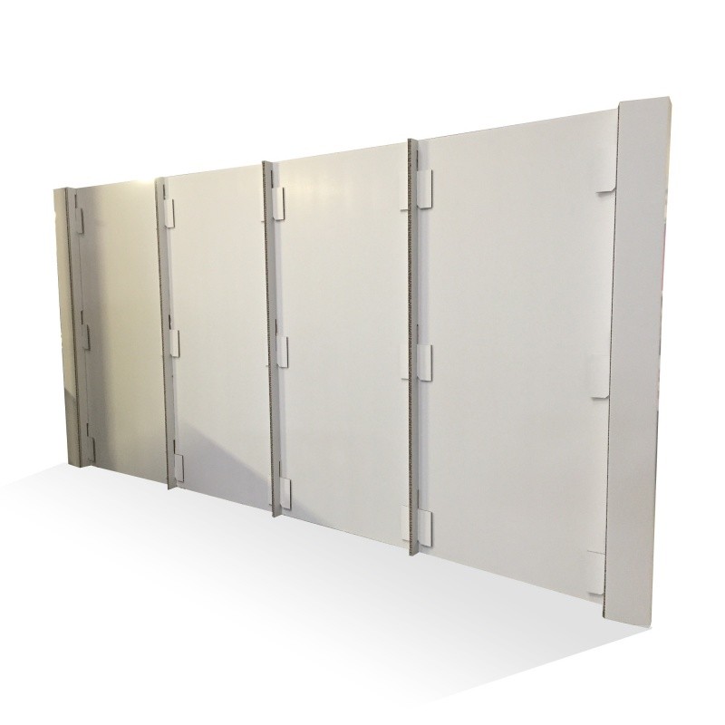 mobilier-en-carton-Mur d’images en carton alvéolaire