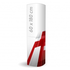 Totem en carton 180 x 60 cm BIKOM Totem carton elliptique