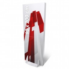 Totem carton rectangulaire 90 x 200 cm  Totem carton rectangulaire