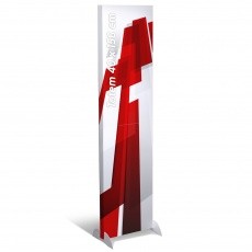 Totem carton rectangulaire 40 x 150 cm