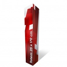 Totem carton triangle slim 38 x 180 cm