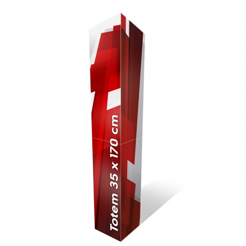 BIKOM Totem carton triangle slim 38 x 180 cm