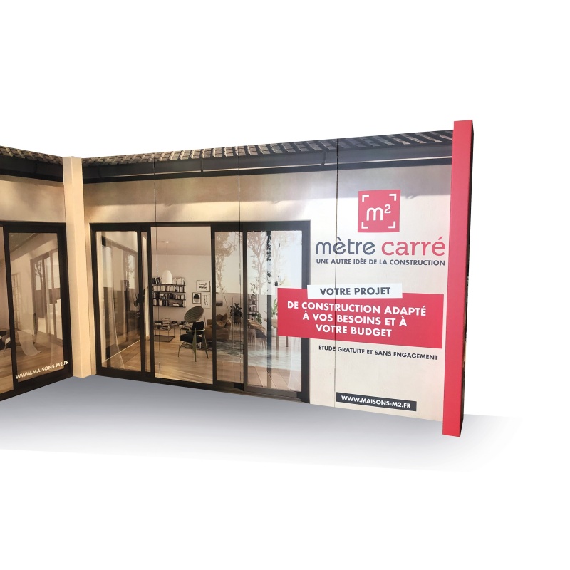 BIKOM Stand 9m2 en carton 100% recyclable