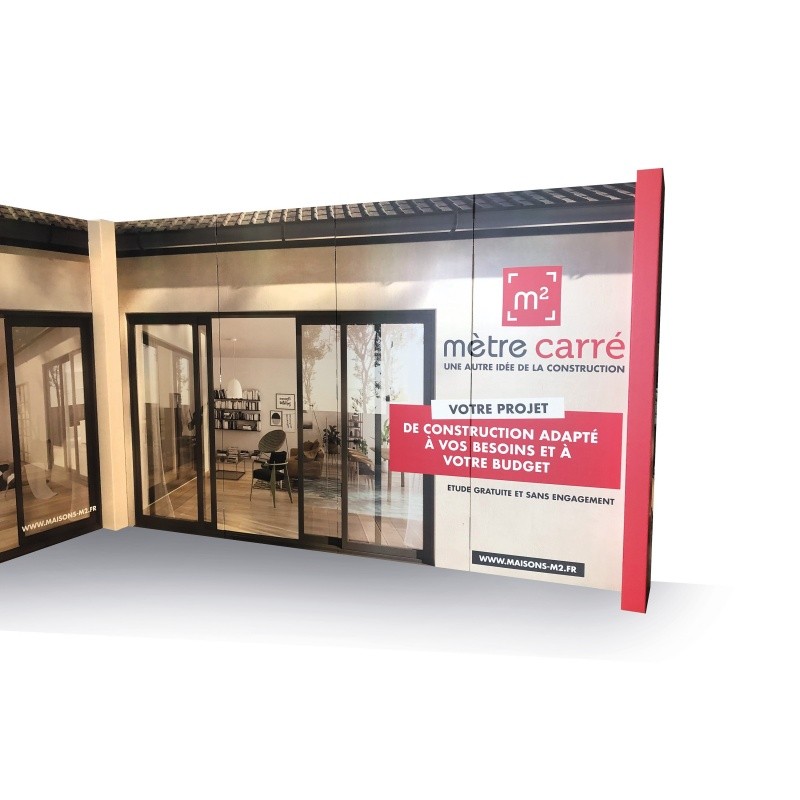BIKOM Stand 12m2 en carton 100% recyclable