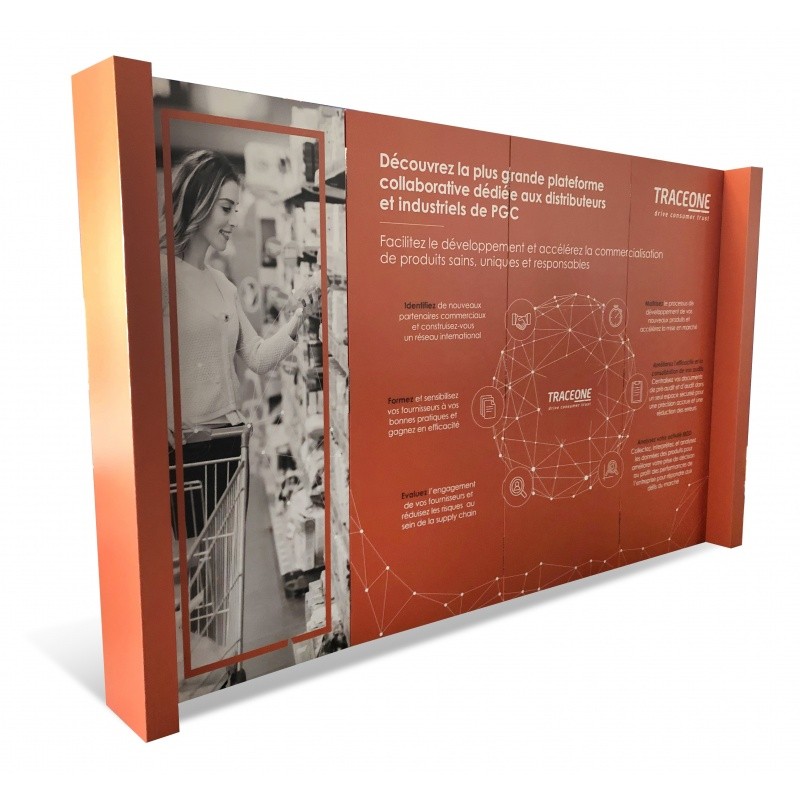 BIKOM Stand 12m2 en carton 100% recyclable