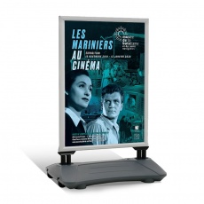 Porte affiche 70 x 100 cm BIKOM Chevalet de trottoir, porte affiche, cadre