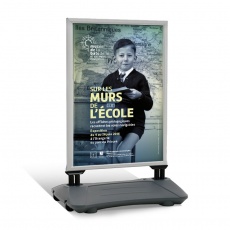 Porte affiche A1 BIKOM Chevalet de trottoir, porte affiche, cadre